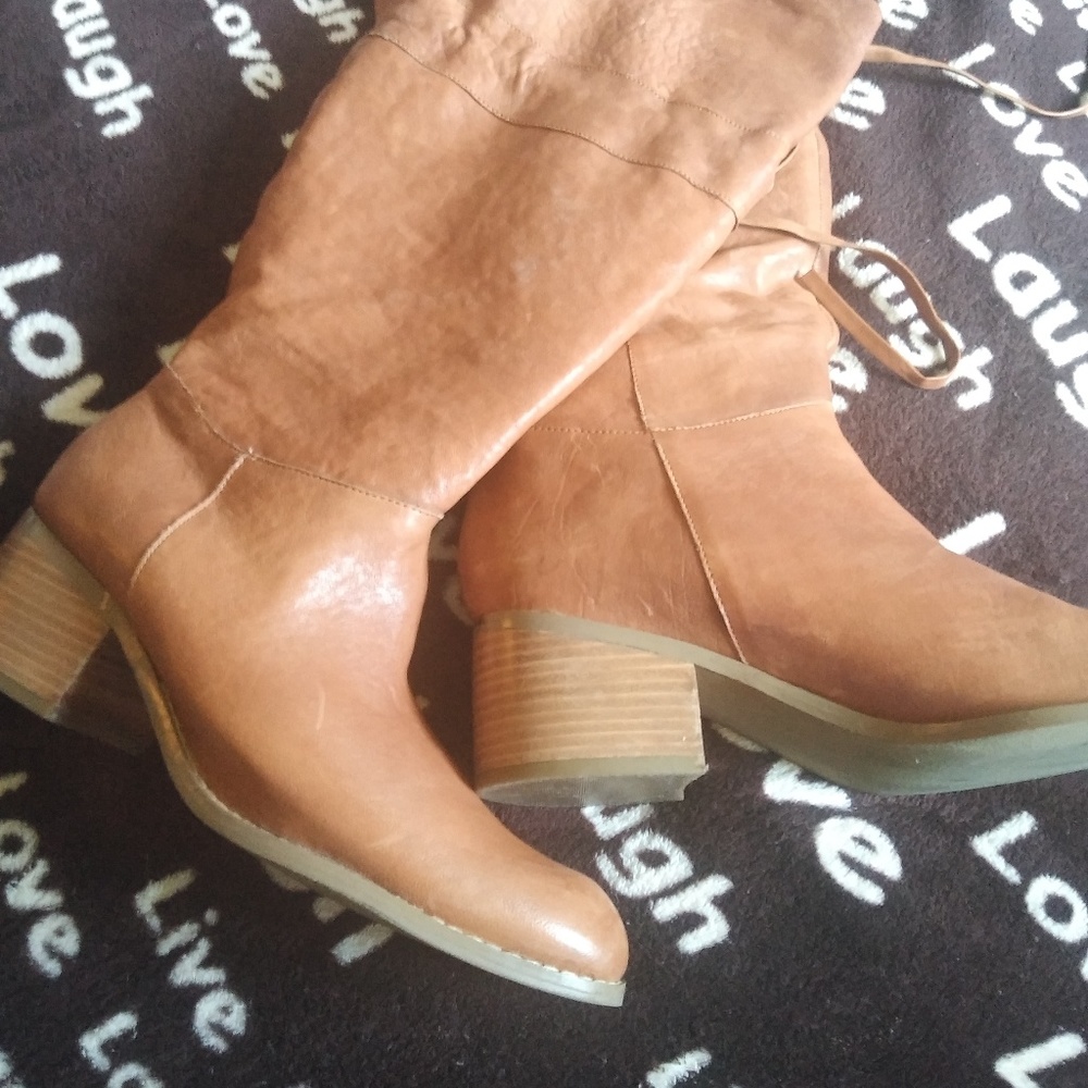 Jessica Simpson Camel color genuine leather boot
